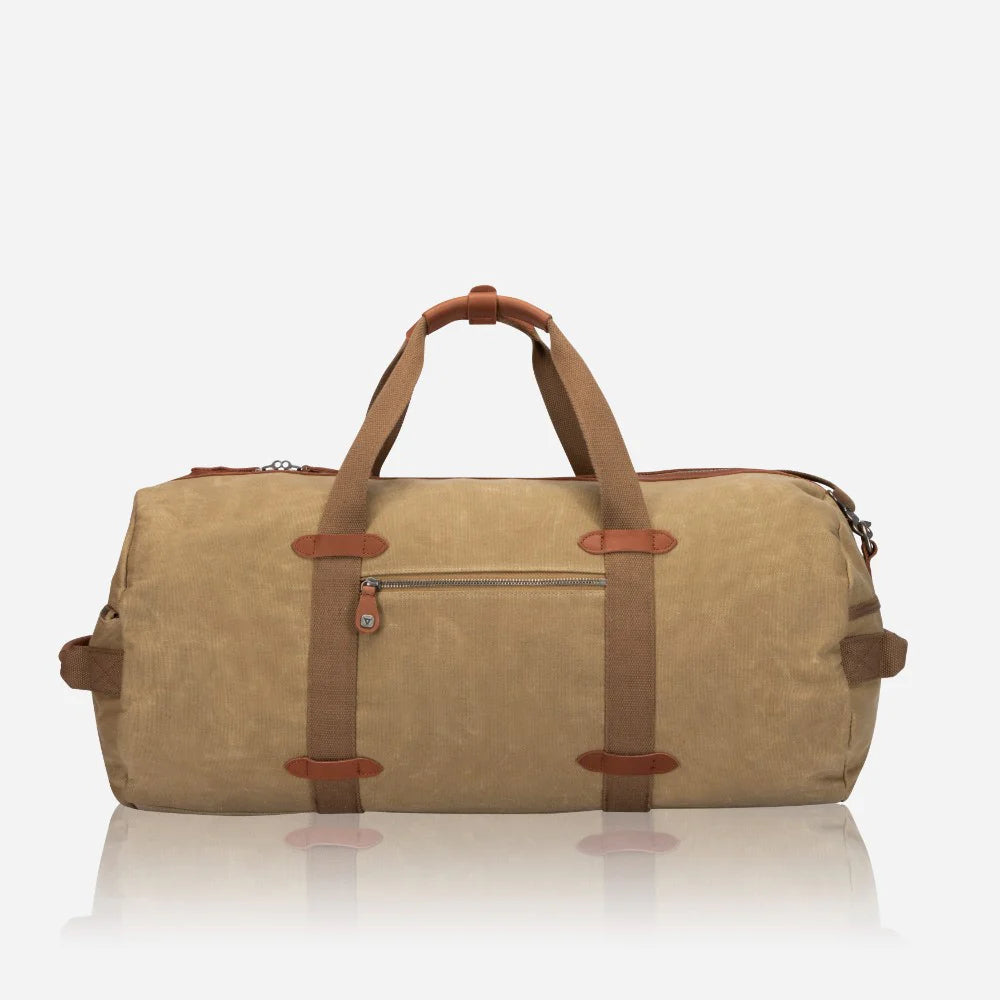 Brando Canvas Weekender Duffel Bag | Khaki