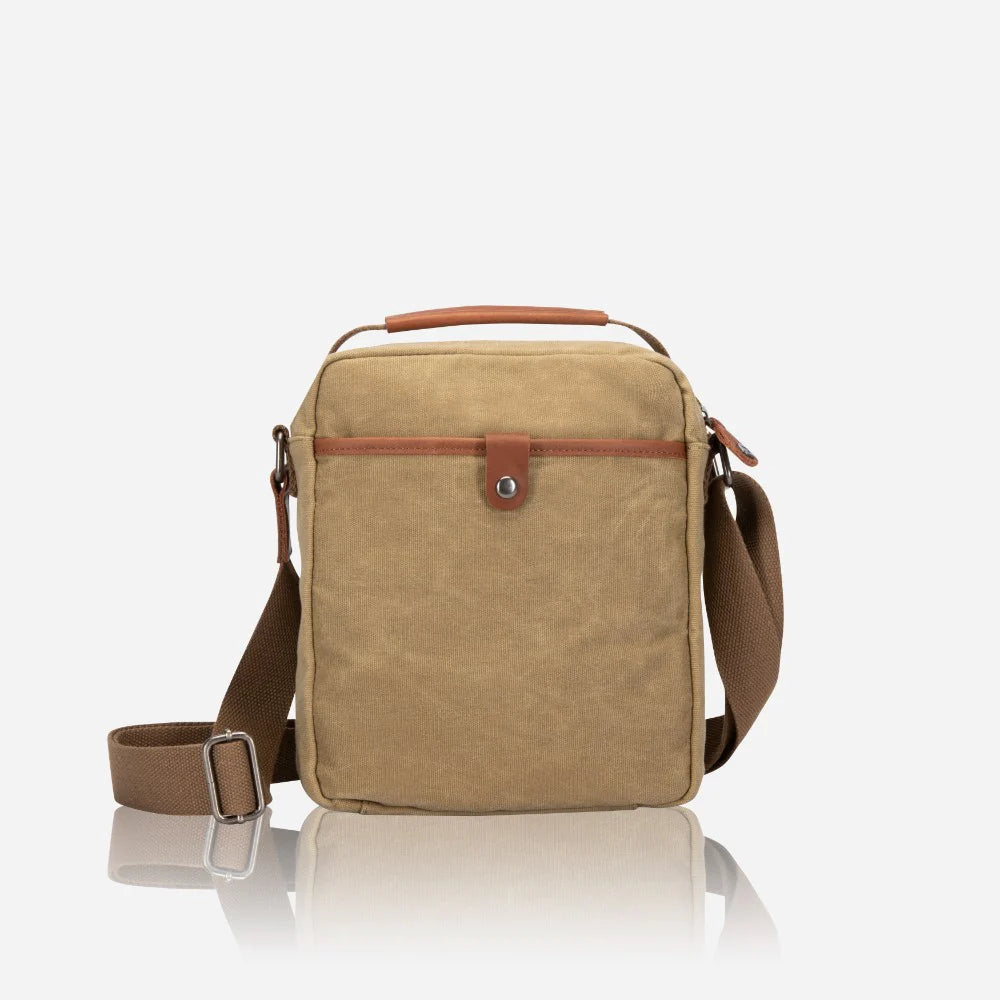 Brando Canvas Crossbody Bag | Khaki