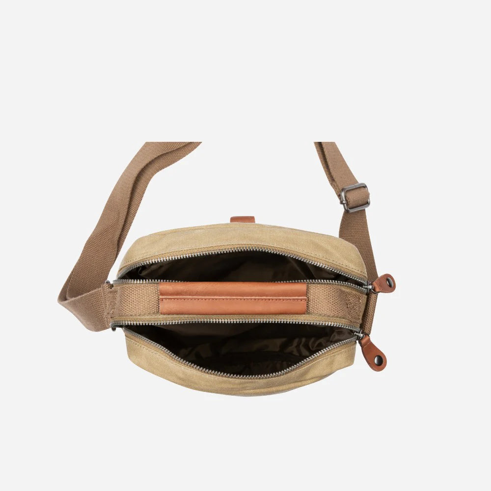 Brando Canvas Crossbody Bag | Khaki