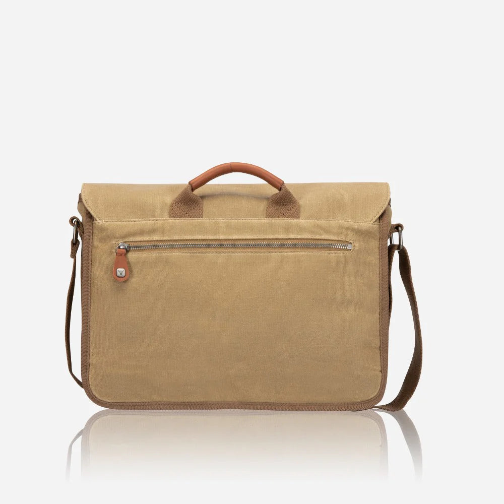 Brando Canvas Messenger Bag | Khaki