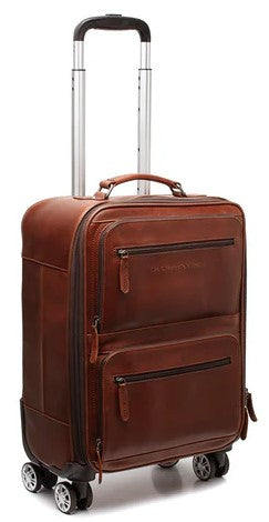 Chesterfield San Marino - Cabin Luggage Trolley | Cognac