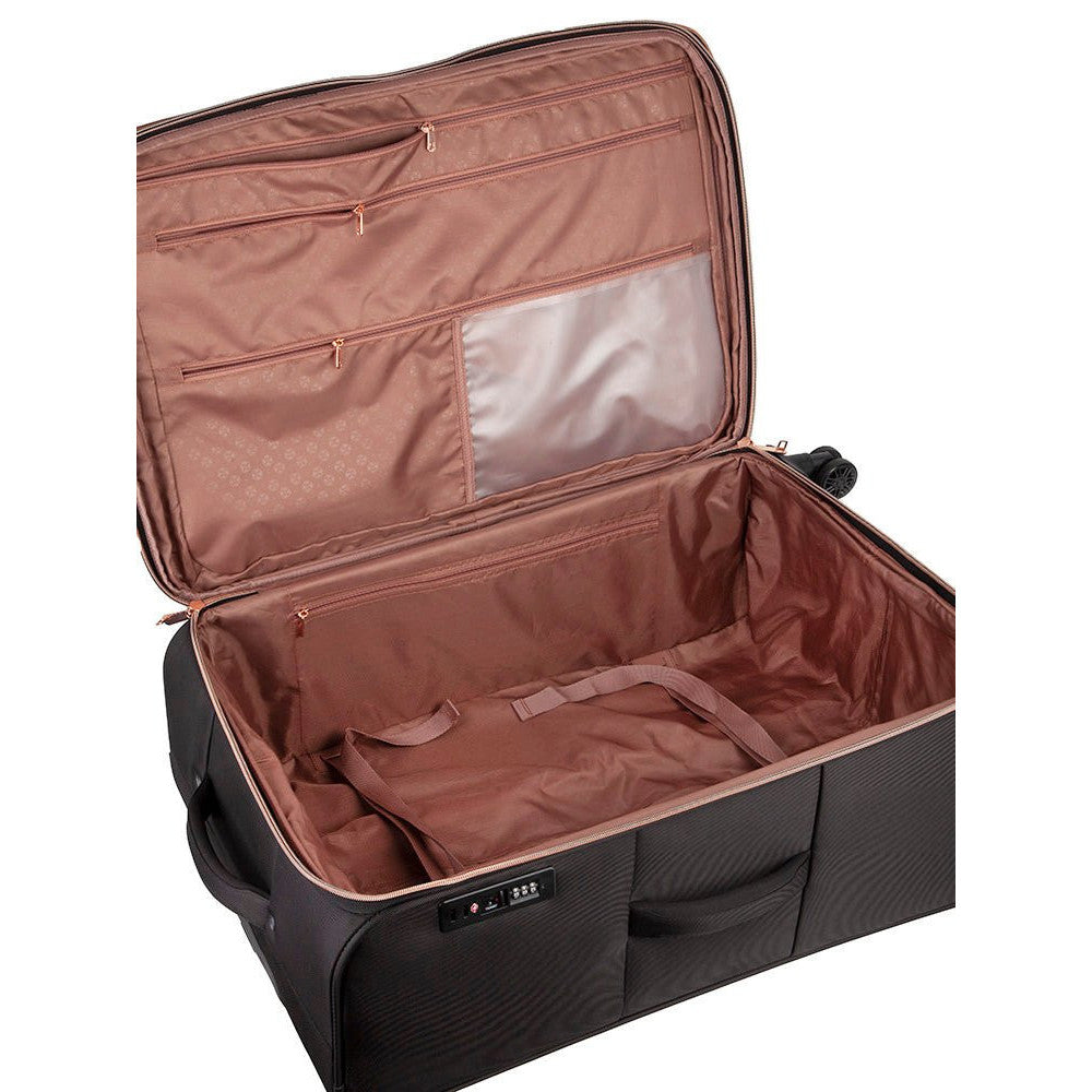 Cellini Allure Ladies 4 Wheel Large Trolley | Silk Black - iBags - Luggage & Leather Bags