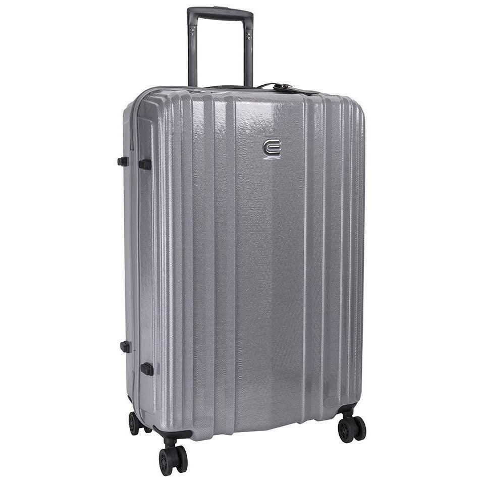 Cellini Compolite Large 4 Wheel Trolley Case | Silver - iBags - Luggage & Leather Bags