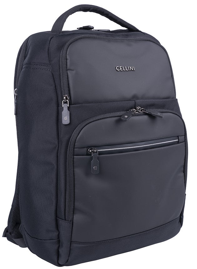 Cellini Sidekick Exec Backpack | Black - iBags - Luggage & Leather Bags