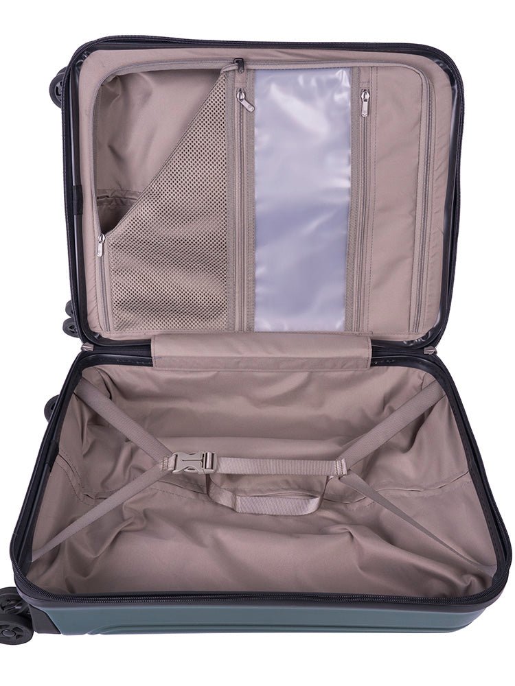 Cellini Versa 4 Wheel Carry On Trolley | Green - iBags - Luggage & Leather Bags