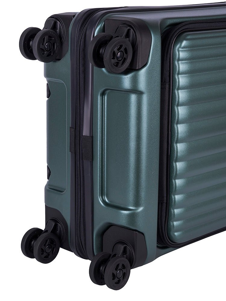 Cellini Versa 4 Wheel Carry On Trolley | Green - iBags - Luggage & Leather Bags