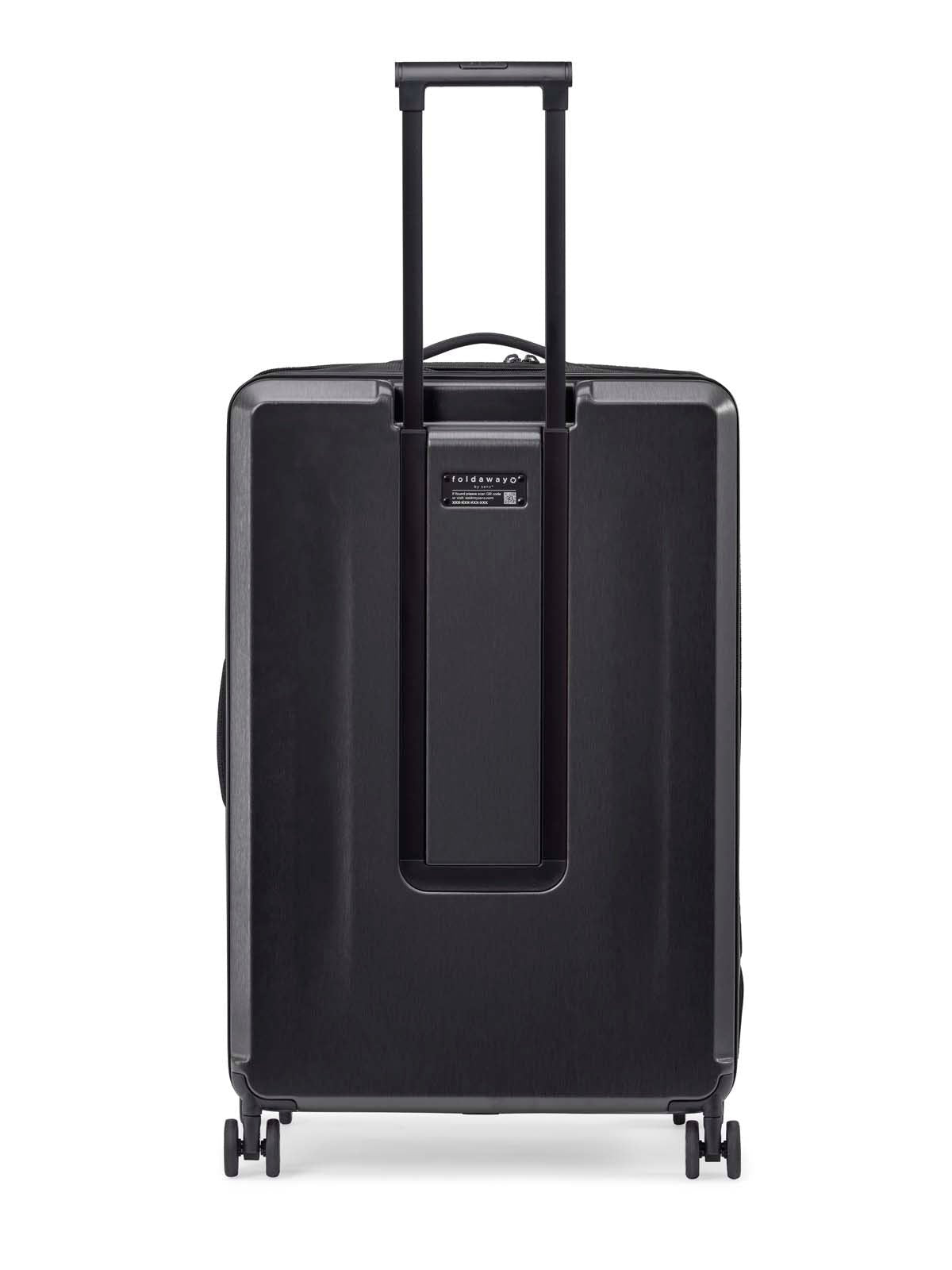 Senz° Foldaway Large Check In Trolley | Pure Black - iBags - Luggage & Leather Bags