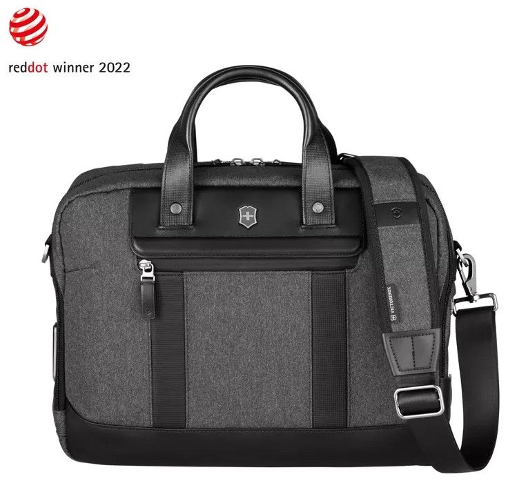 Victorinox 14" Briefcase | Grey/Black - iBags - Luggage & Leather Bags