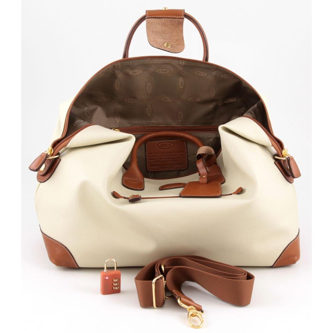 Bric's Bojola 43cm Cabin Carry-On Duffel Bag | Cream - iBags.co.za