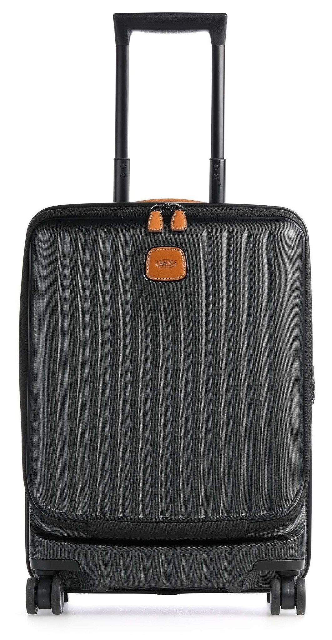 Bric's Capri 55cm Trolley Spinner with Front Pocket | Black - iBags - Luggage & Leather Bags
