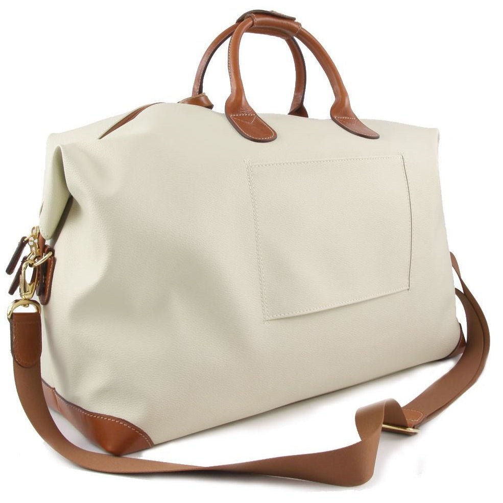 Bric's Firenza 55cm Cabin Carry-On Duffel Bag | Cream - iBags - Luggage & Leather Bags