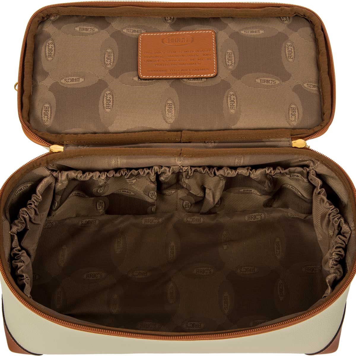 Bric's Firenze Tuscan Beauty Case | Cream - iBags - Luggage & Leather Bags