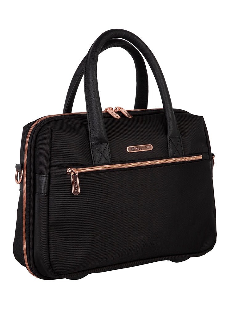Cellini Allure Ladies Beauty Case | Silk Black - iBags - Luggage & Leather Bags