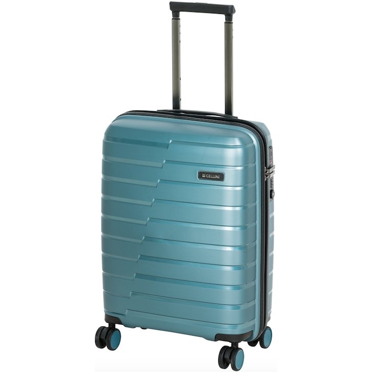 Cellini Microlite Hardshell 75cm Large Spinner Charcoal (3.68kg) - iBags - Luggage & Leather Bags