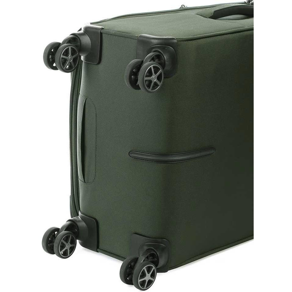 Cellini Optima 68cm 4 Wheel Trolley Case Green (5 Year Warranty) - iBags - Luggage & Leather Bags