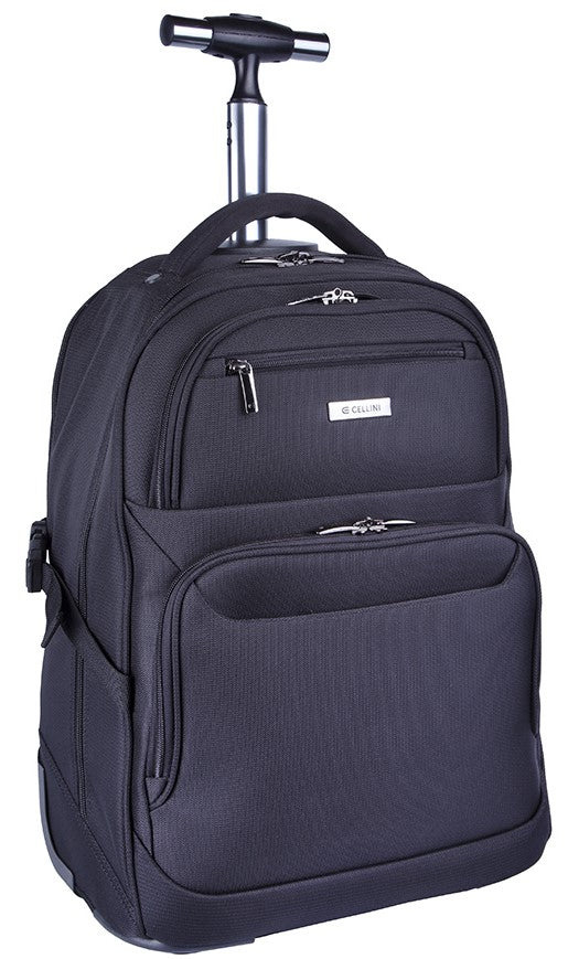 Cellini Optima Trolley Backpack | Black - iBags - Luggage & Leather Bags