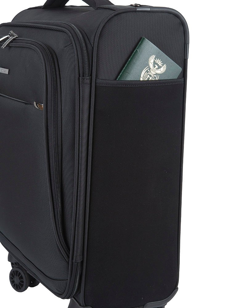 Cellini Smartcase Digital Carry On | Black - iBags - Luggage & Leather Bags