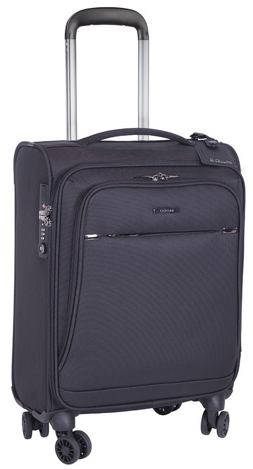 Cellini Smartcase Digital Carry On | Black - iBags - Luggage & Leather Bags