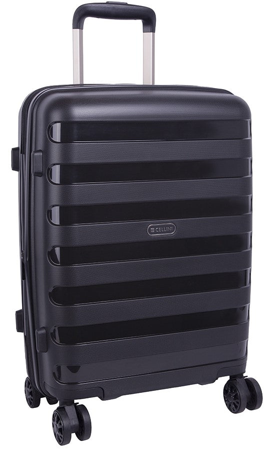 Cellini Sonic Carry On Trolley Case | Black - iBags - Luggage & Leather Bags