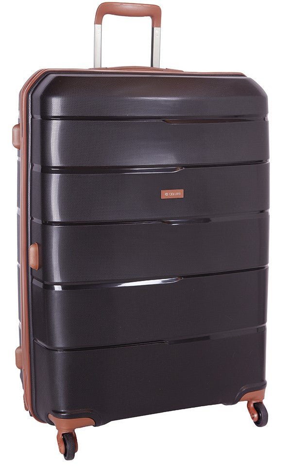 Cellini Spinn 740mm 4 Wheel Trolley Case | Black - iBags - Luggage & Leather Bags