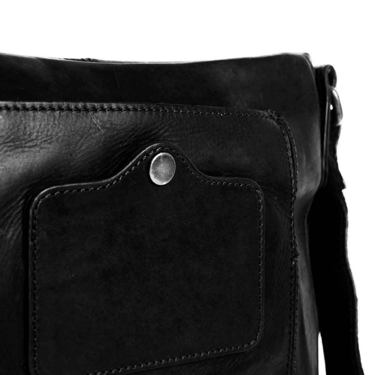 Chesterfield Bodin Leather Shoulder Bag | Black - iBags - Luggage & Leather Bags