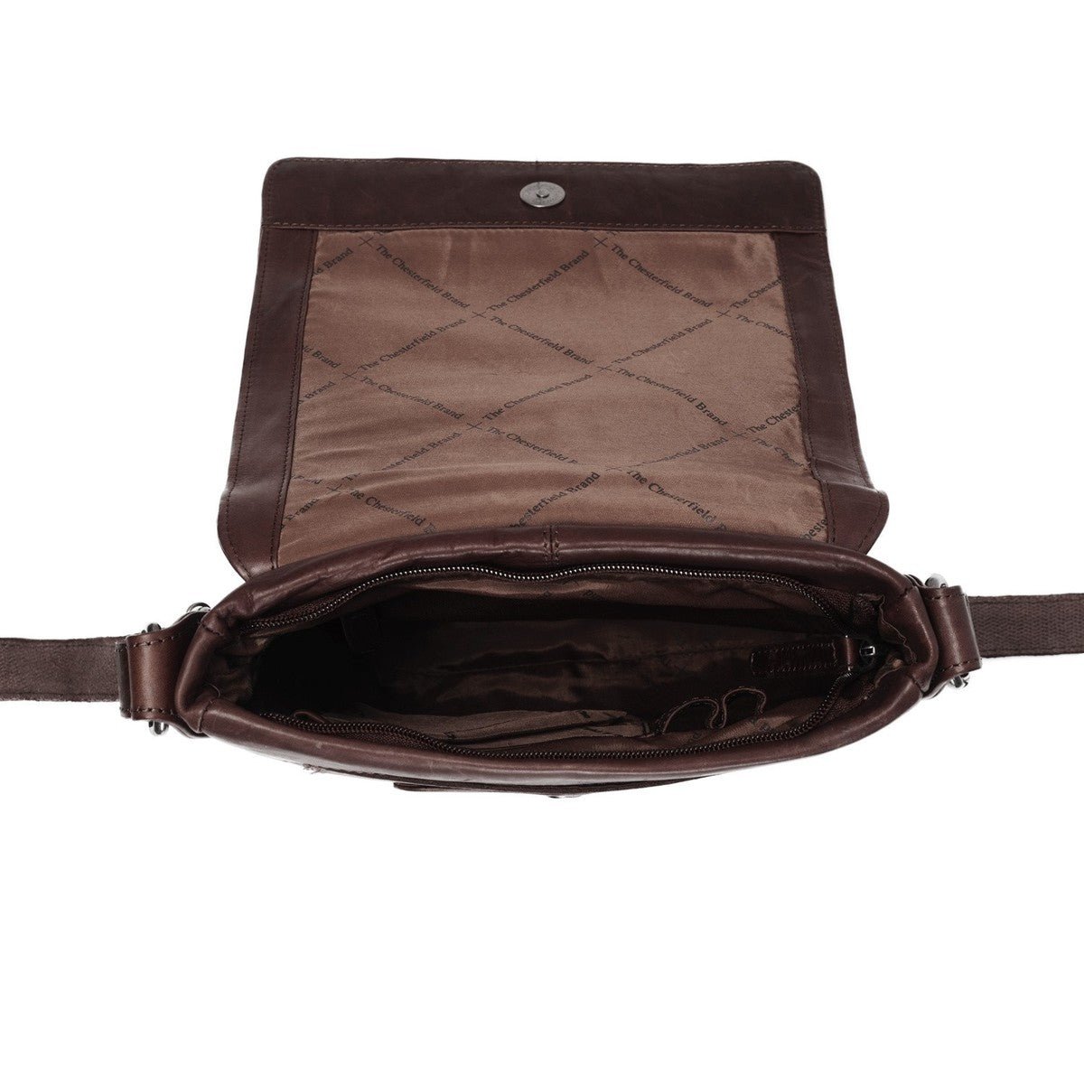 Chesterfield Bodin Leather Shoulder Bag | Brown - iBags - Luggage & Leather Bags