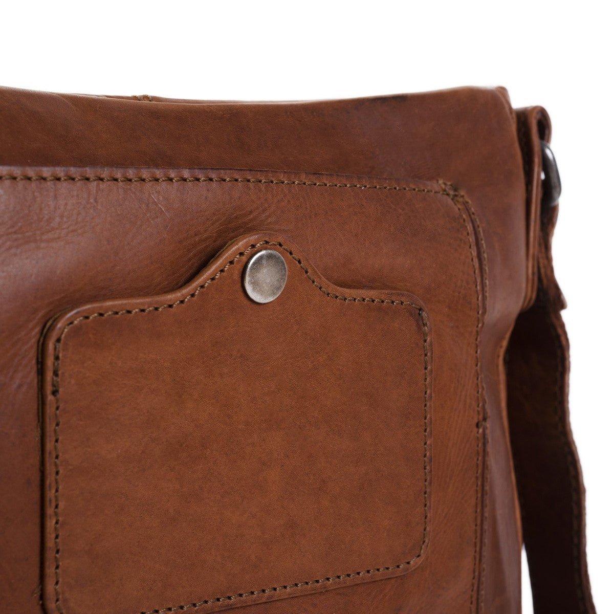 Chesterfield Bodin Leather Shoulder Bag | Cognac - iBags - Luggage & Leather Bags