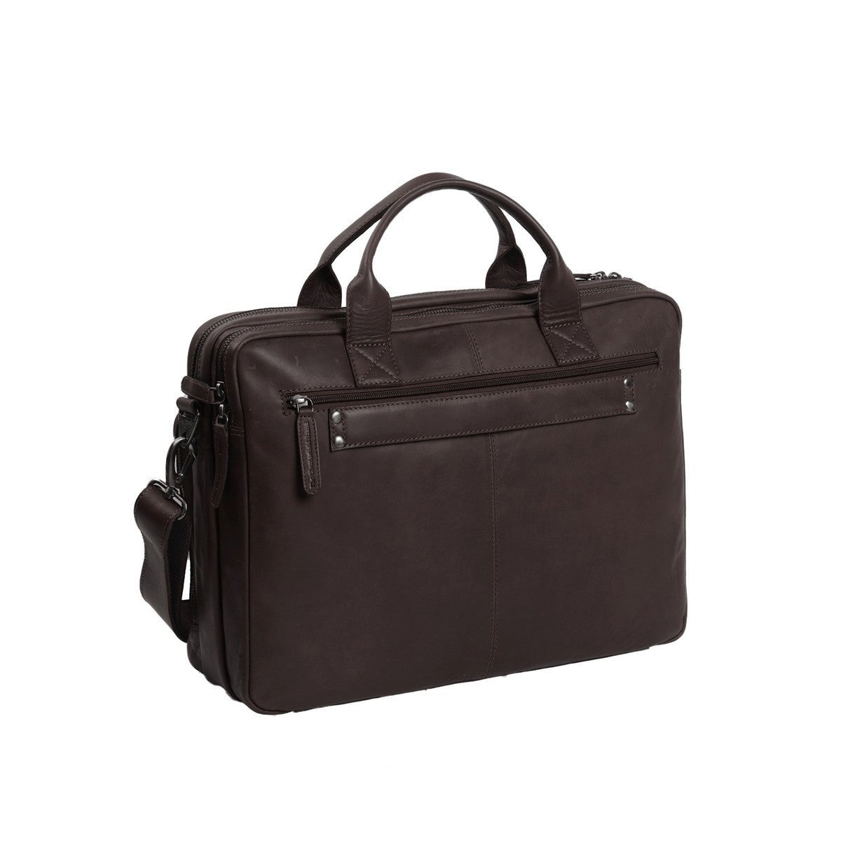 Chesterfield Jackson Leather Laptop Bag | Brown - iBags - Luggage & Leather Bags