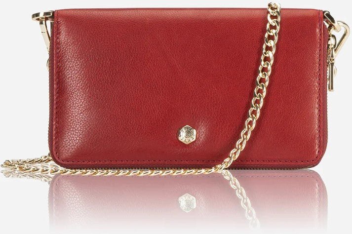 Jekyll and Hide Paris Chain Purse | Red - iBags - Luggage & Leather Bags