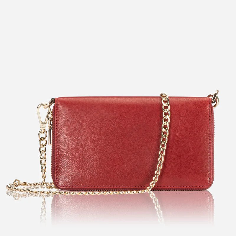 Jekyll and Hide Paris Chain Purse | Red - iBags - Luggage & Leather Bags