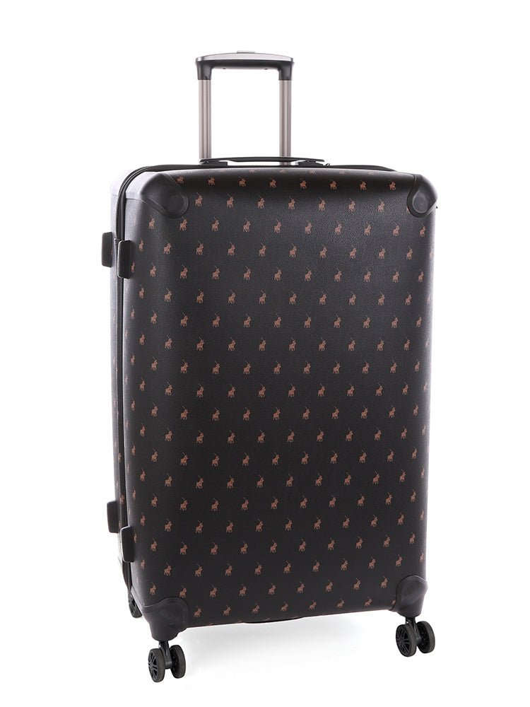 Polo Classic Double Pack Large 4 Wheel Trolley Case Black - iBags - Luggage & Leather Bags