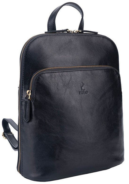 Polo Vega Backpack Black iBags Luggage Leather Bags