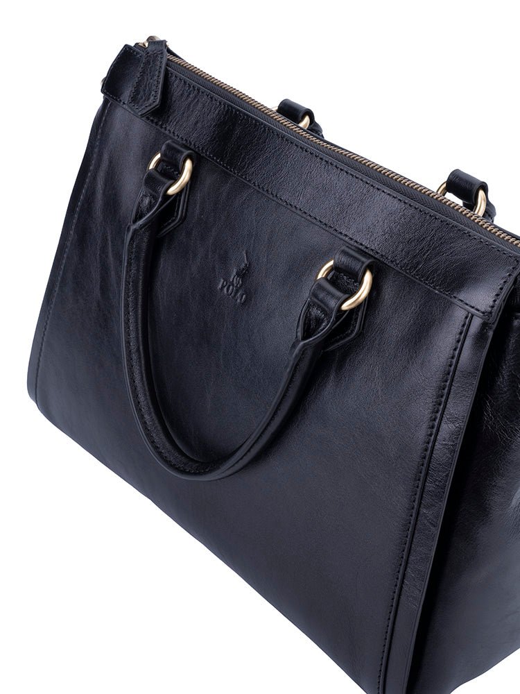 Polo Vega Shopper | Black - iBags - Luggage & Leather Bags